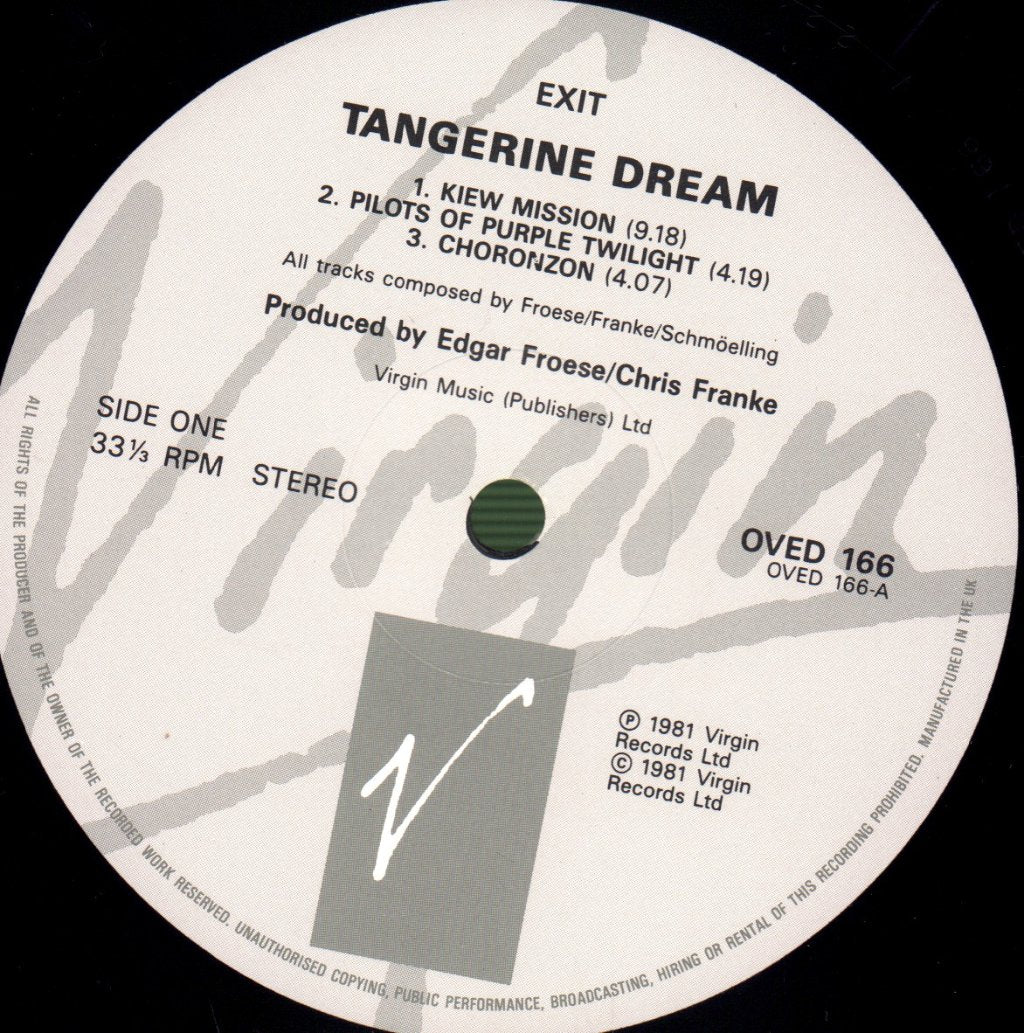 Tangerine Dream - Exit - Lp