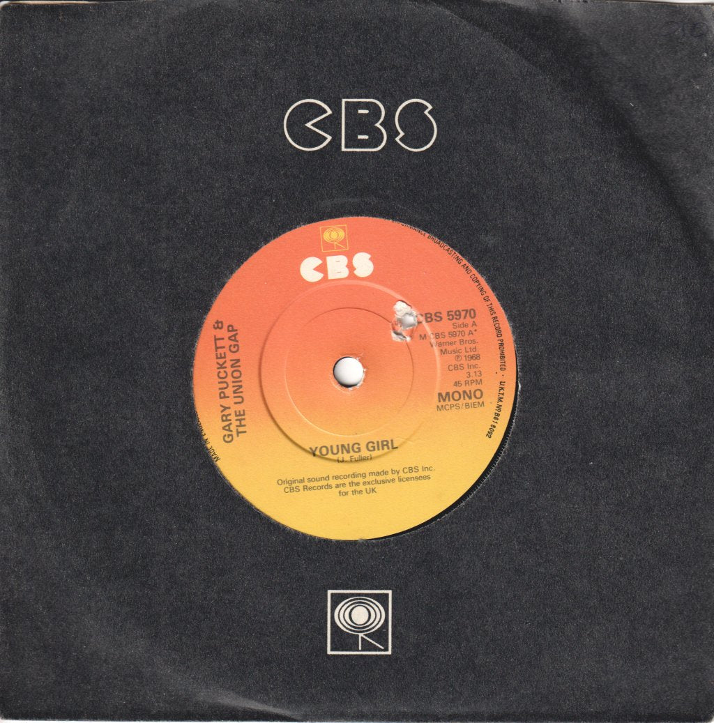 Gary Puckett And The Union Gap - Young Girl - 7 Inch