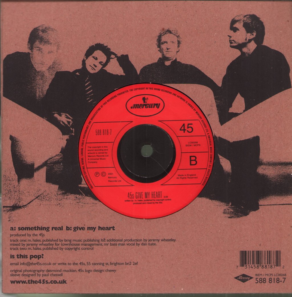 45S - Something Real - 7 Inch