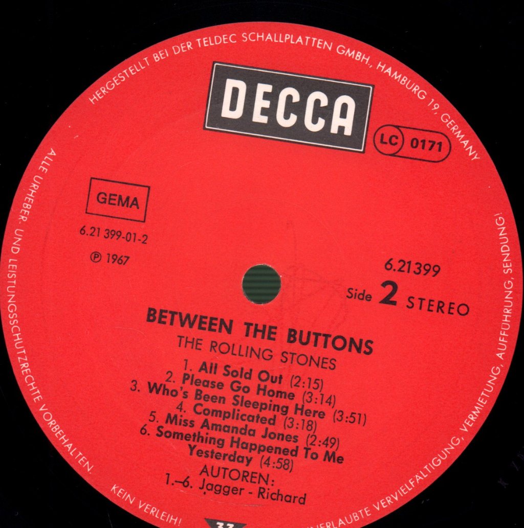 Rolling Stones - Between The Buttons - Lp