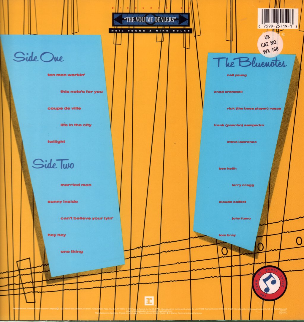 Neil Young And The Bluenotes - This Note's For You - Lp