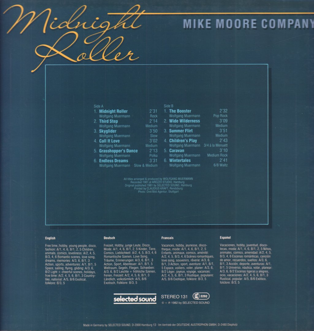 Mike Moore Company - Midnight Roller - Lp