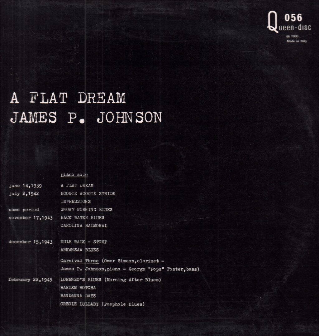 James Price Johnson - A Flat Dream - Lp
