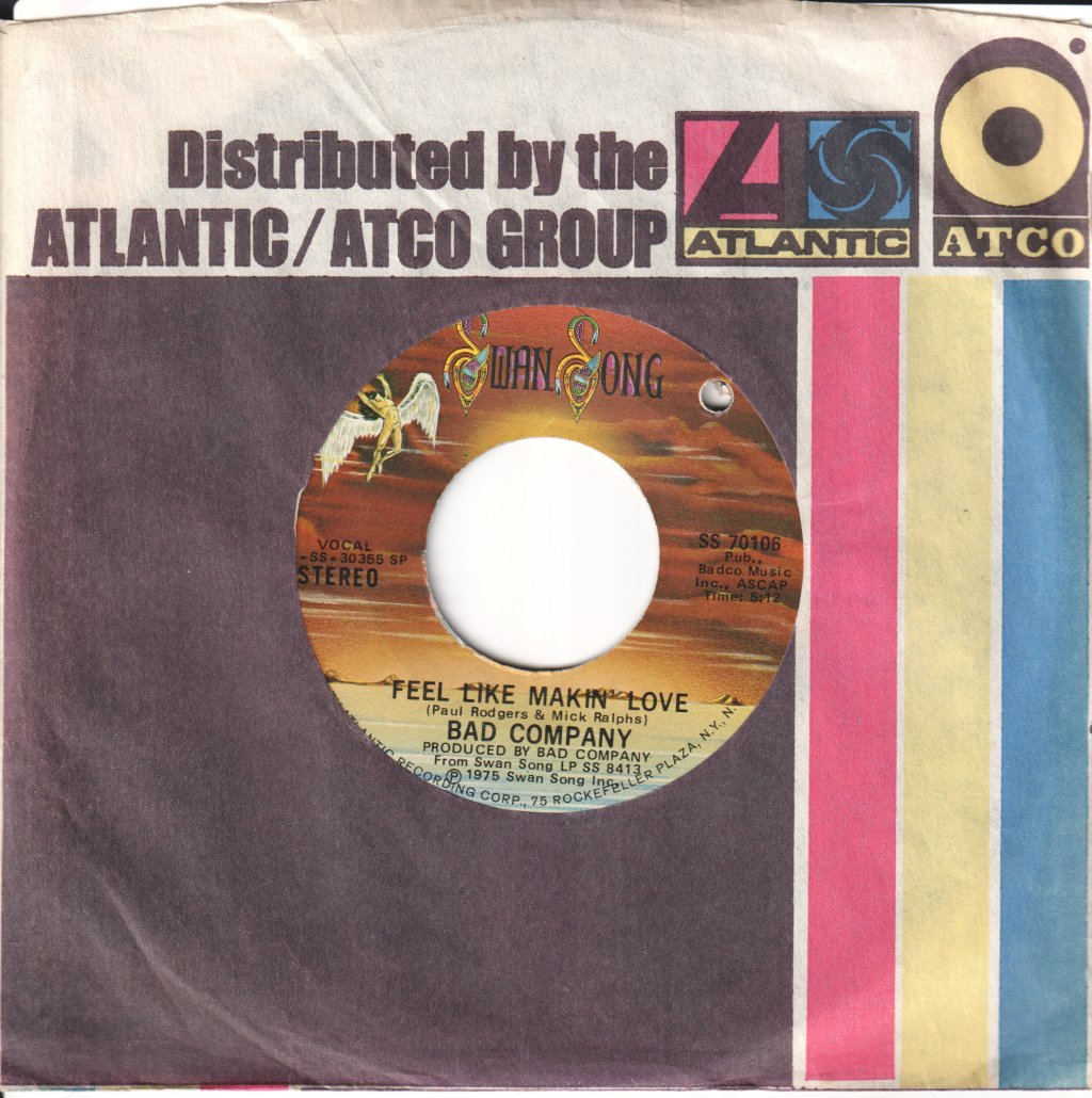 Bad Company (Rock Group) - Feel Like Makin' Love - 7 Inch