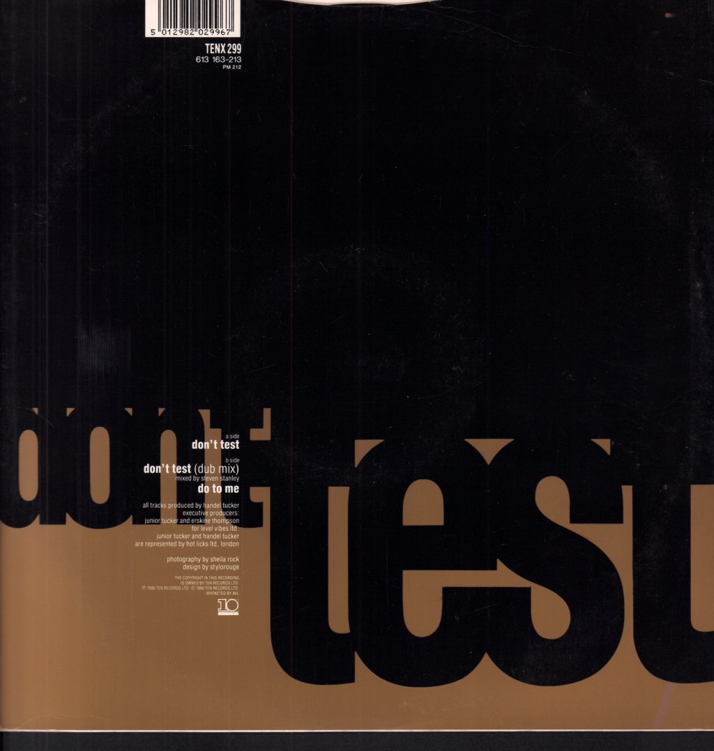 Junior Tucker - Don't Test - 12 Inch