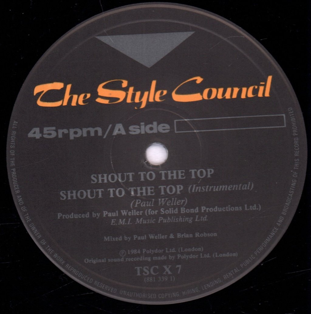 Style Council - Shout To The Top - 12 Inch