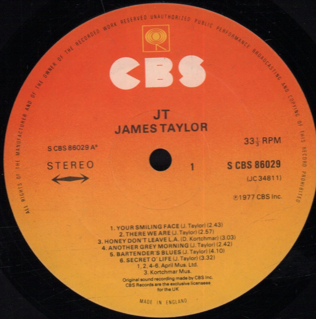 James Taylor - Jt - Lp