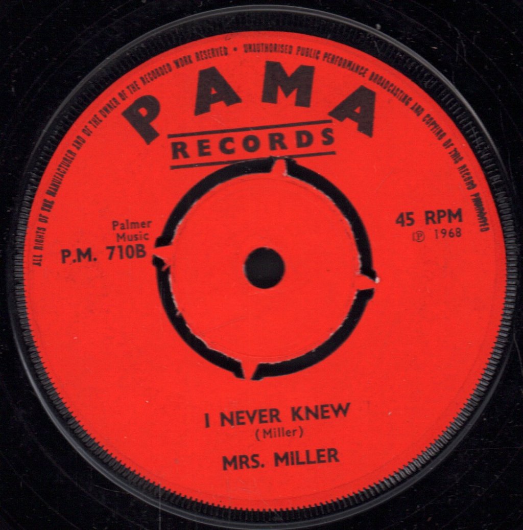 Lloyd Terrel/Mrs Miller - Bang Bang Lulu/I Never Knew - 7 Inch