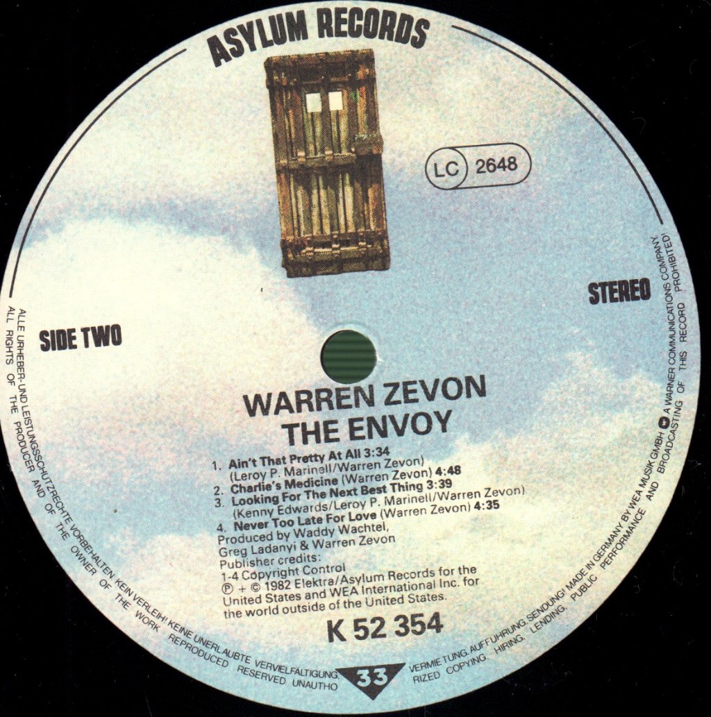 Warren Zevon - Envoy - Lp