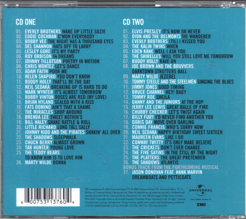 Various Artists - Dreamboats And Petticoats Two - Double Cd