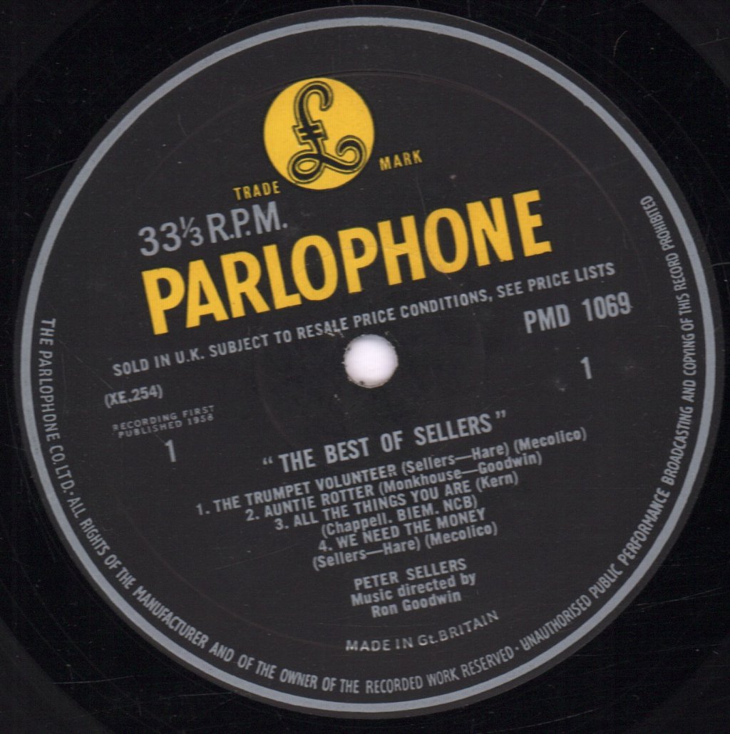 Peter Sellers - Best Of Sellers - 10 Inch