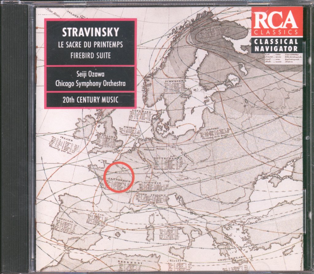 Seiji Ozawa / Chicago Symphony Orchestra - Stravinsky - Le Sacre Du Printemps / Firebird Suite - Cd