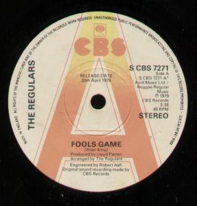 Regulars - Fools Game - 7 Inch
