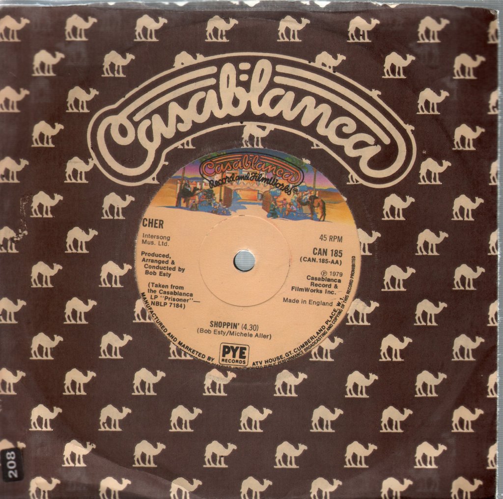 Cher - It's Too Late To Love Me Now - 7 Inch