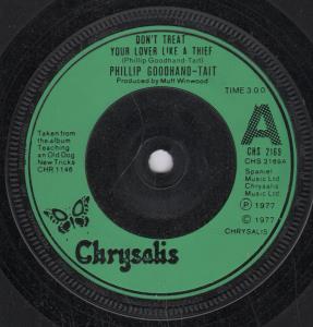 Phillip Goodhand Tait - Don't Treat Your Lover Like A Thief - 7 Inch