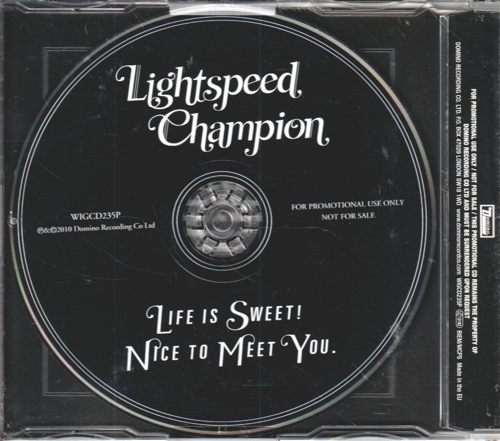 Lightspeed Champion - Life Is Sweet Nice To Meet You - Cd