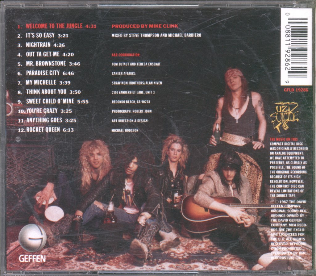 Guns N' Roses - Appetite For Destruction - Cd