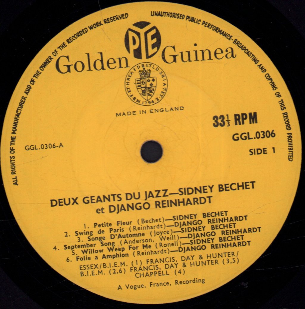 Sidney Bechet / Django Reinhardt - 2 Giants Of Jazz - Lp
