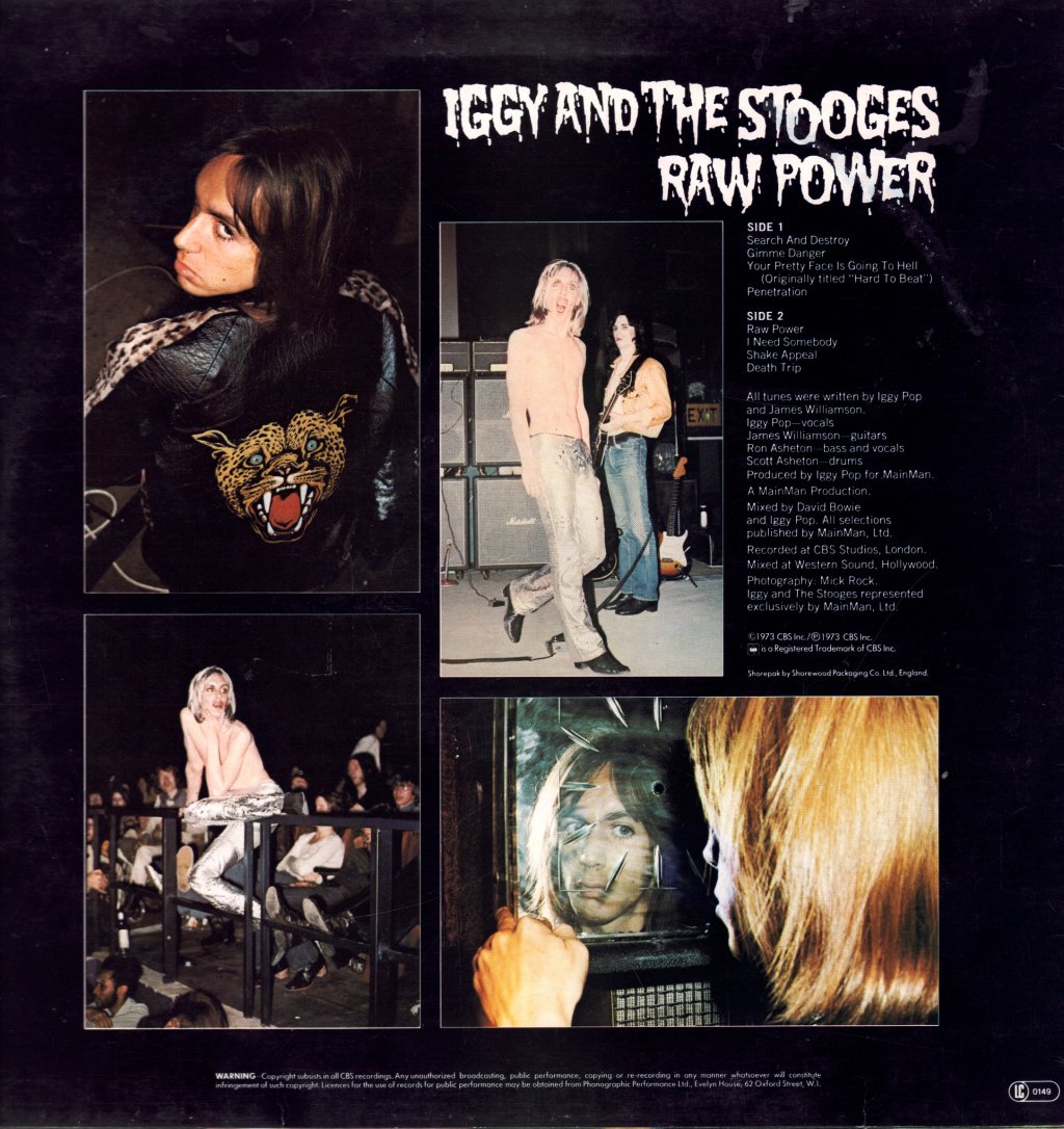 Iggy Pop And The Stooges - Raw Power - Lp