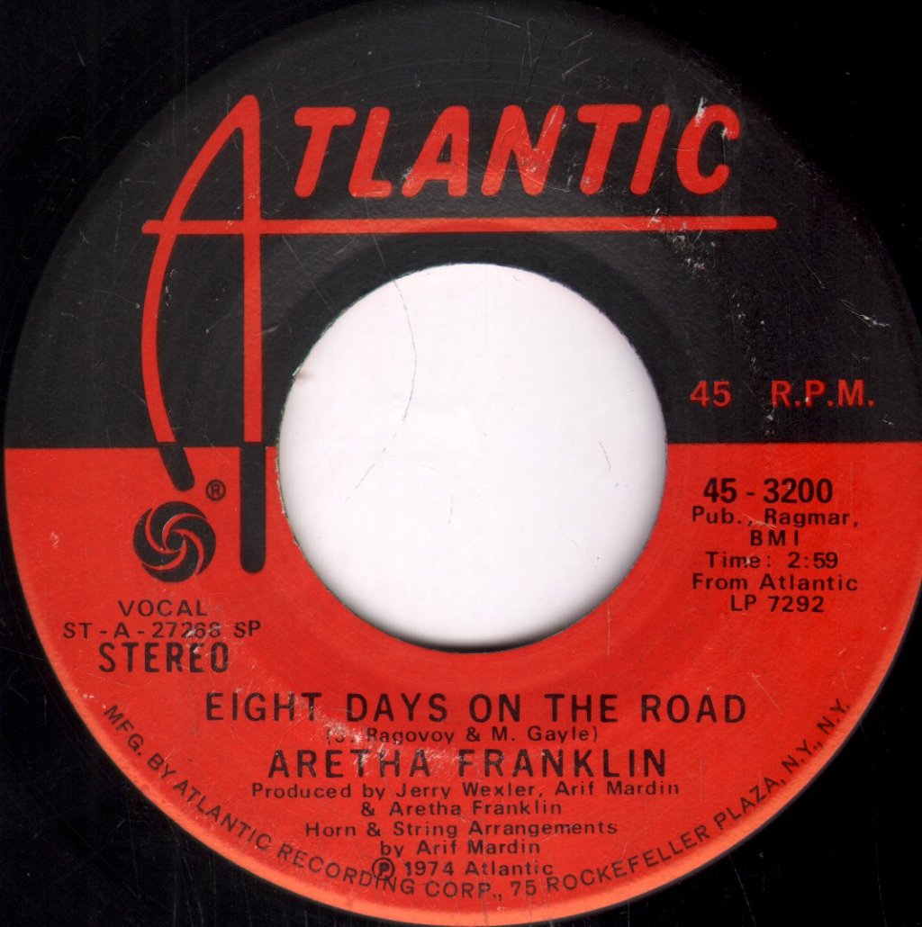 Aretha Franklin - Eight Days On The Road - 7 Inch