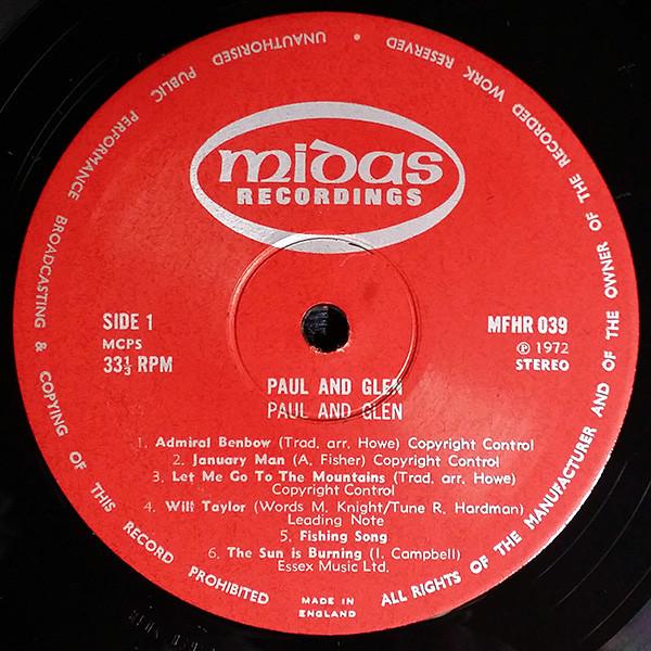 Paul & Glen - Paul & Glen - Lp