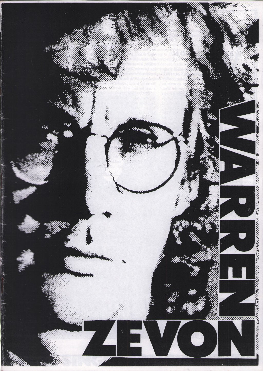 Warren Zevon - Outlaw Blues Volume 1 - Fanzine