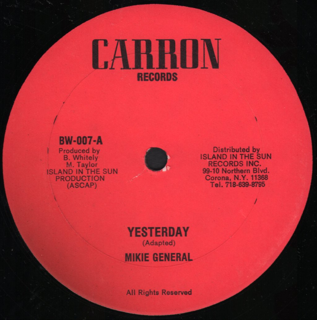 Mikie General - Yesterday - 12 Inch
