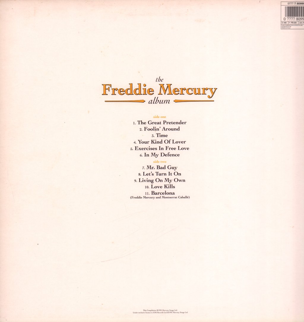 Freddie Mercury - Freddie Mercury Album - Lp