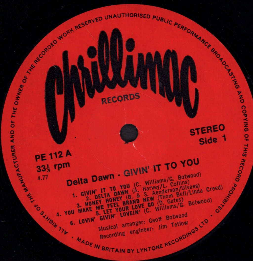 Delta Dawn - Givin' It To You - Lp