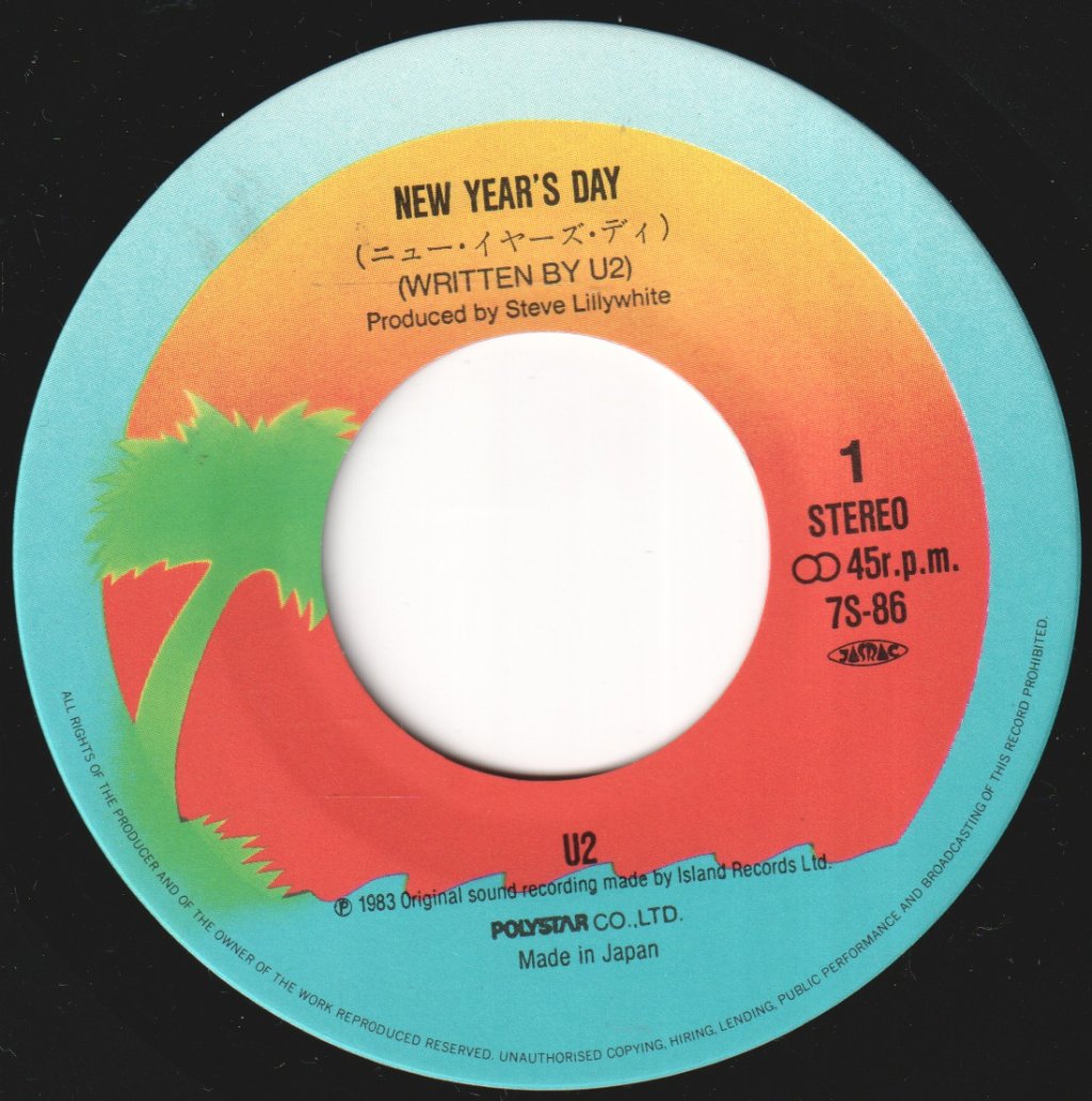 U2 - New Years Day - 7 Inch
