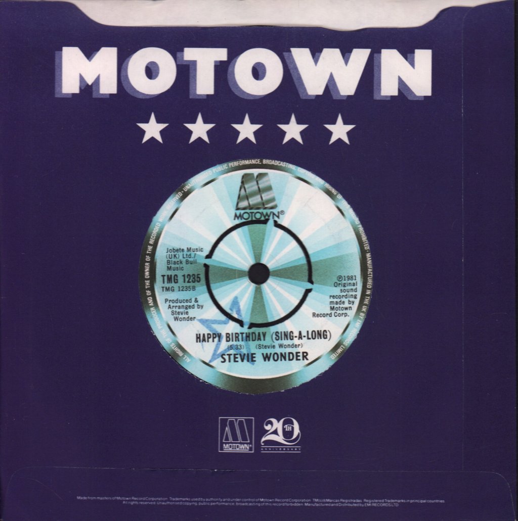 Stevie Wonder - Happy Birthday - 7 Inch