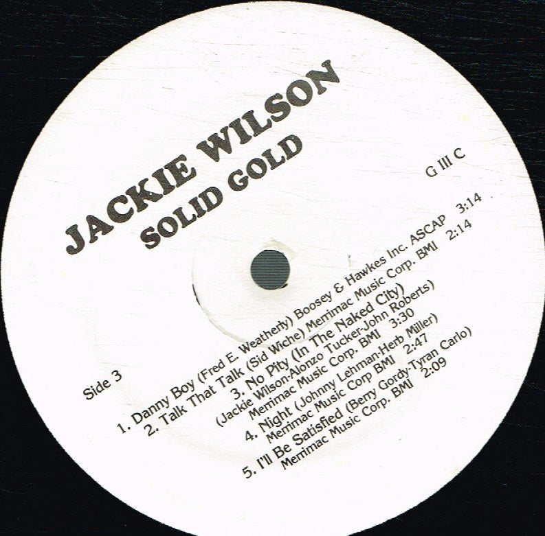 Jackie Wilson - Solid Gold - Double Lp