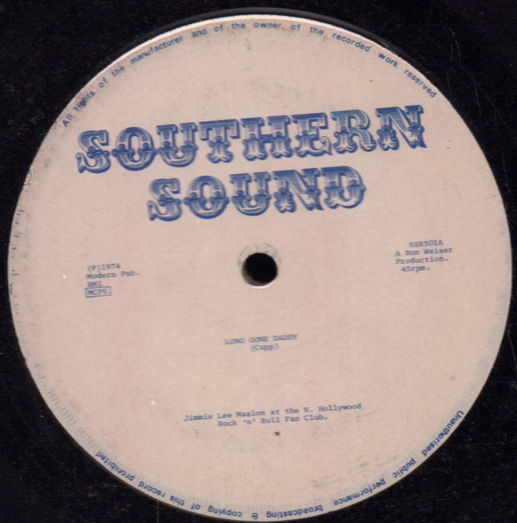 Jimmie Lee Maslon - Long Gone Daddy - 7 Inch