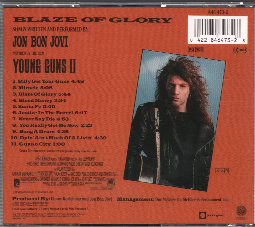 Jon Bon Jovi - Blaze Of Glory - Cd