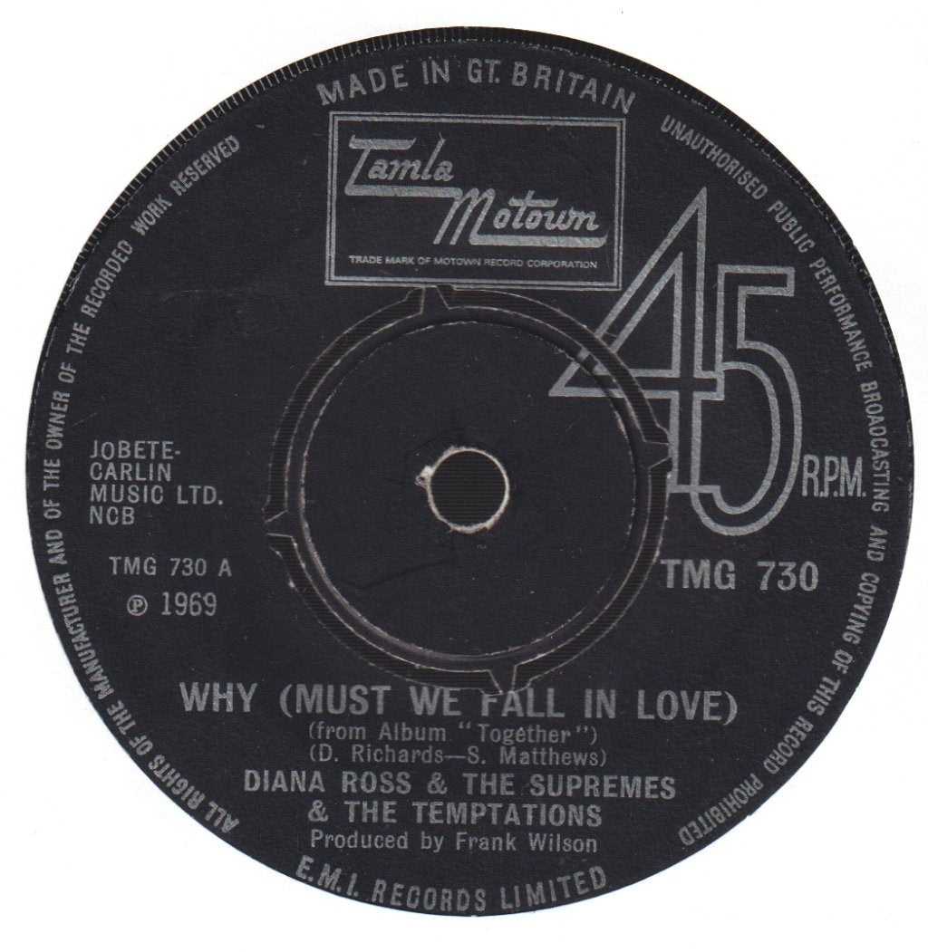 Diana Ross And The Supremes And The Temptations - Why - 7 Inch