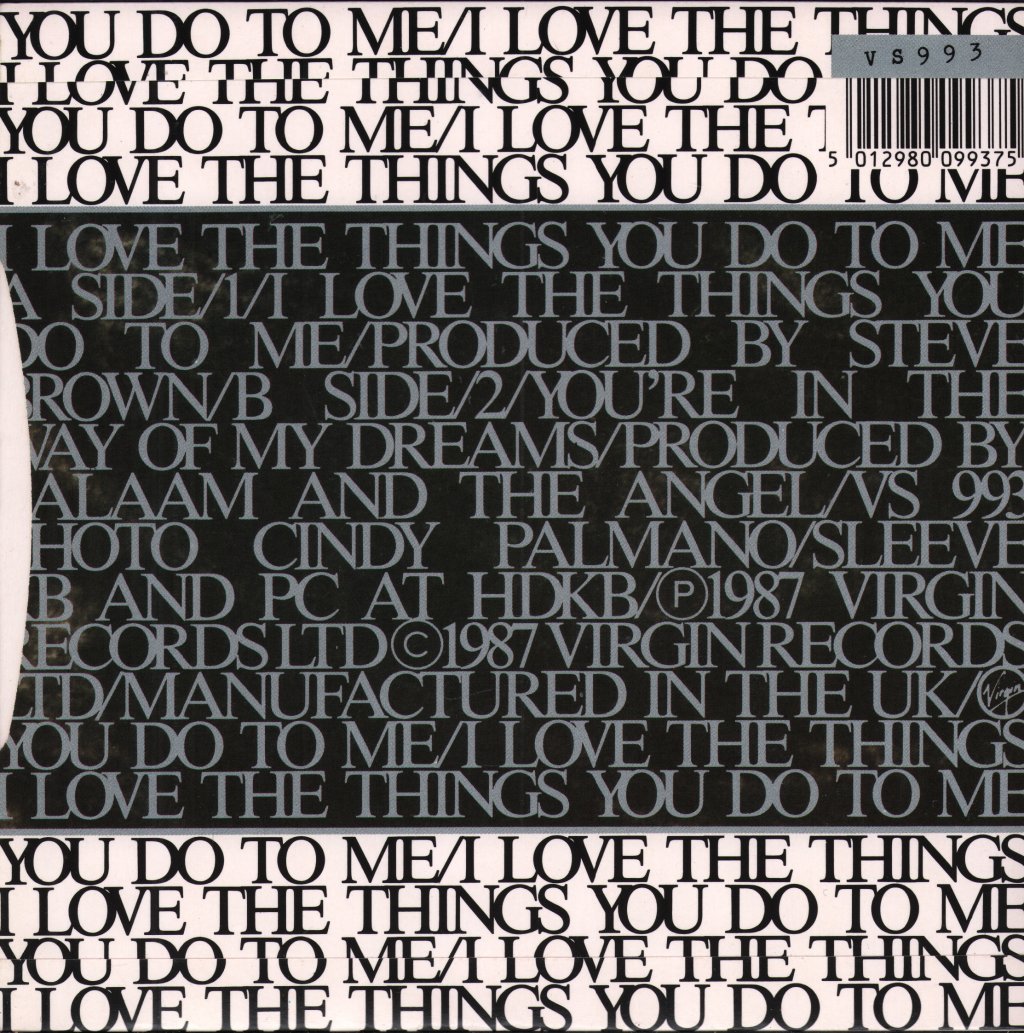 Balaam And The Angel - I Love The Things You Do To Me - 7 Inch