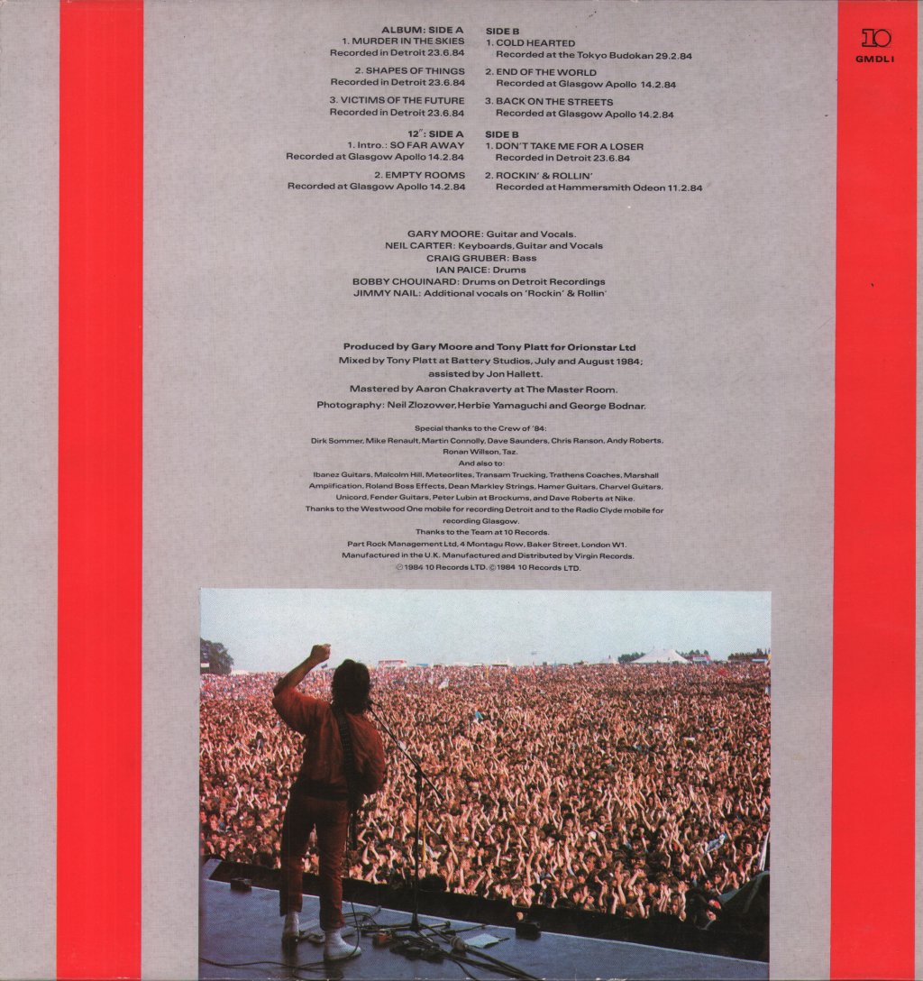 Gary Moore - We Want Moore - Double Lp