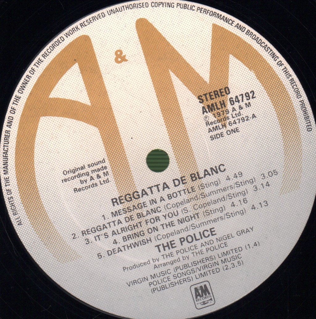 Police - Reggatta De Blanc - Lp