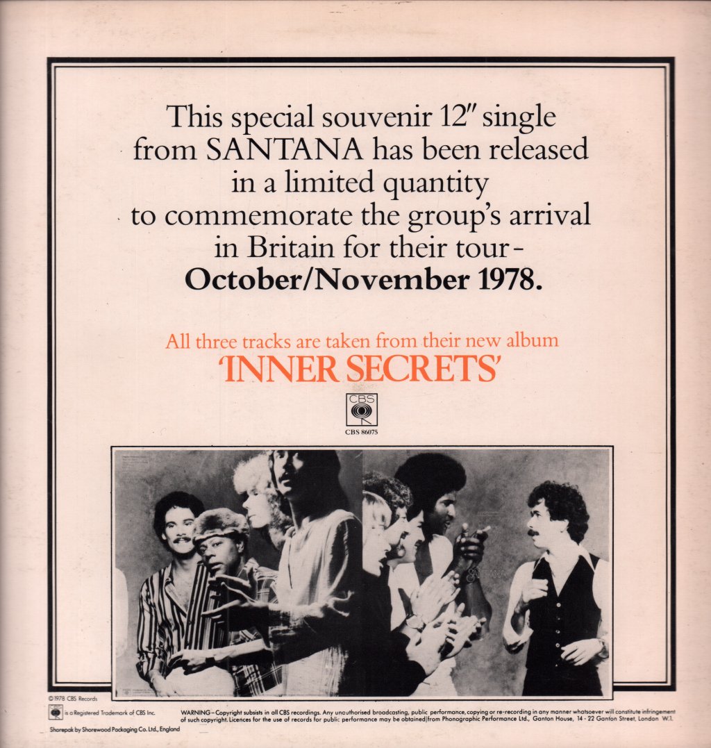 Santana - Well All Right - 12 Inch