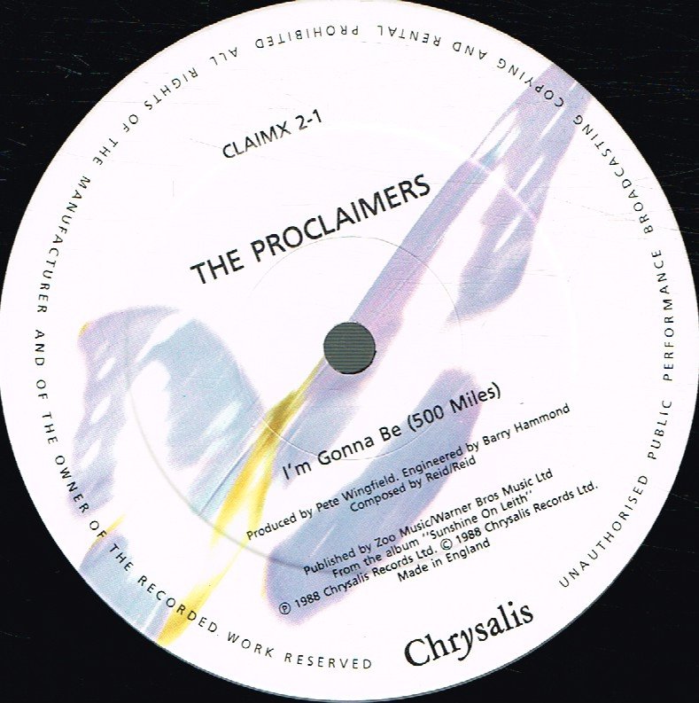 Proclaimers - I'm Gonna Be (500 Miles) - 12 Inch