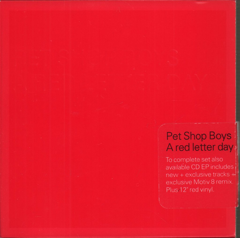 Pet Shop Boys - A Red Letter Day - Cd