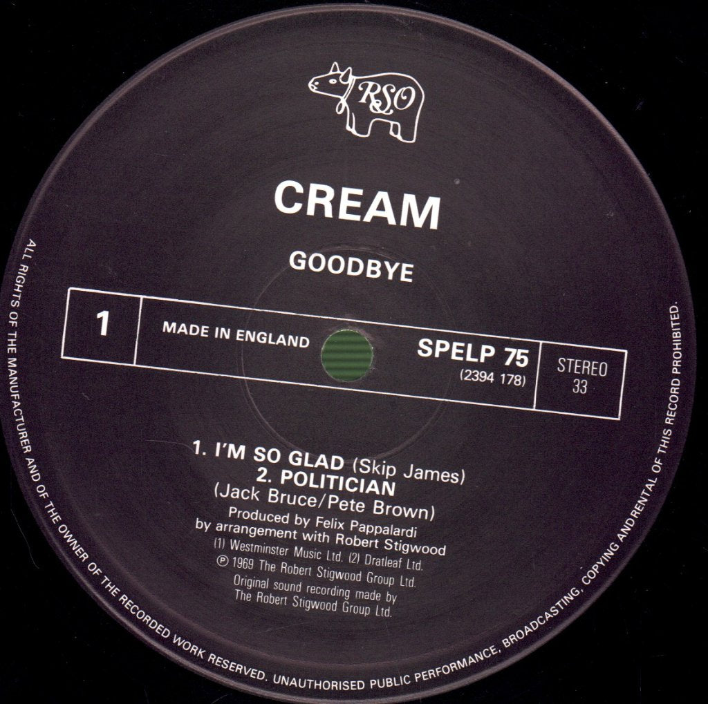Cream - Goodbye - Lp