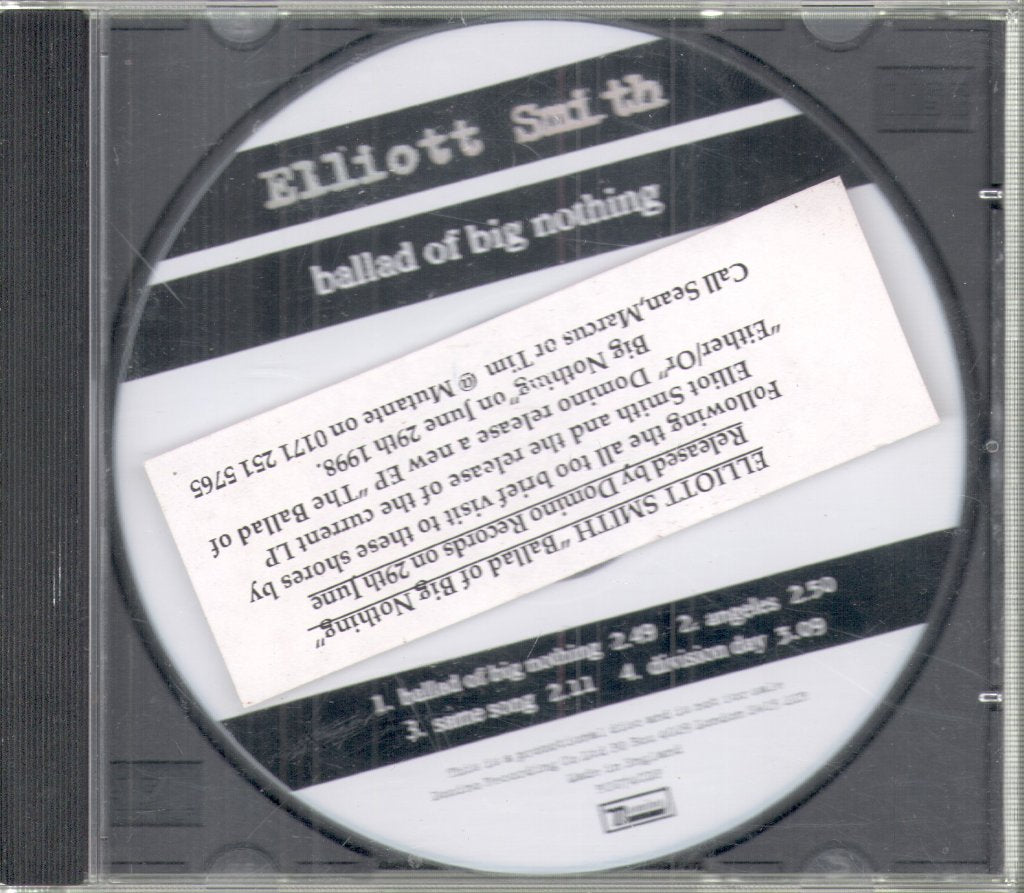 Elliott Smith - Ballad Of Big Nothing - Cd