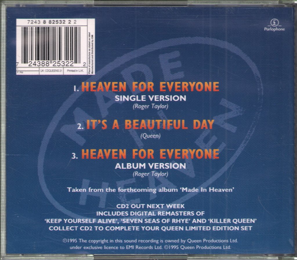 Queen - Heaven For Everyone - Cd