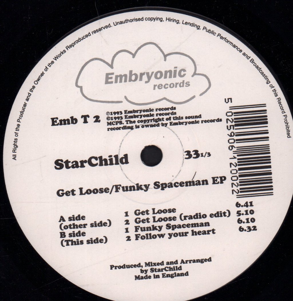star child - Get Loose/Funky Spaceman EP - 12 Inch