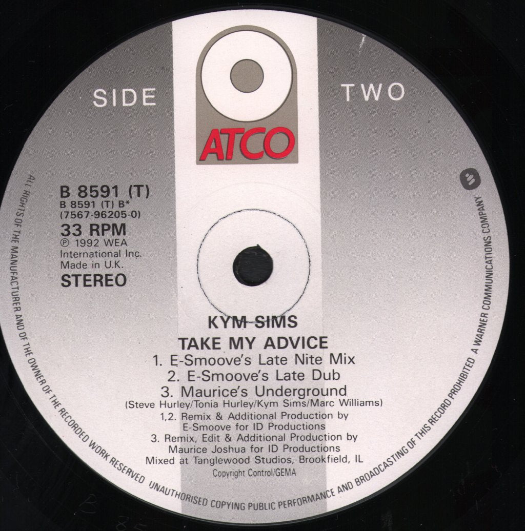 Kym Sims - Take My Advice - 12 Inch