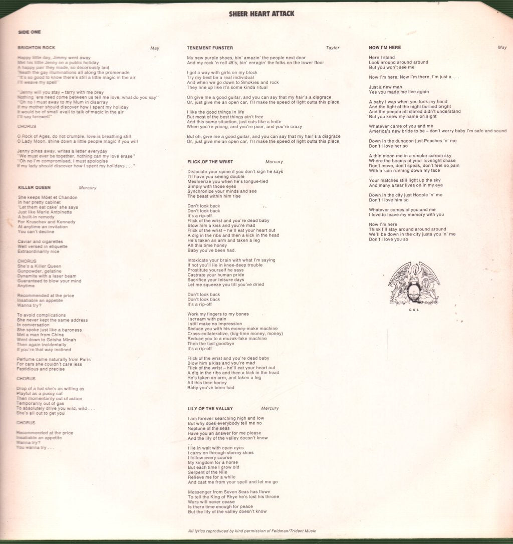 Queen - Sheer Heart Attack - Lp