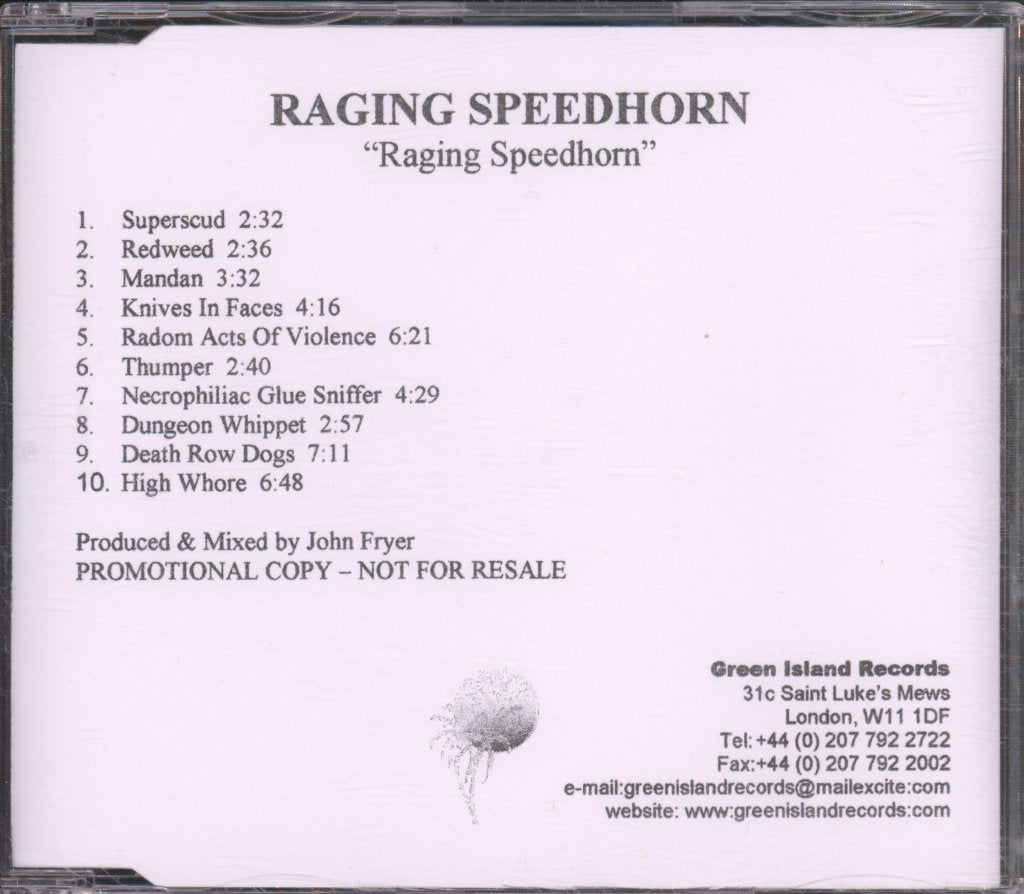 Raging Speedhorn - Raging Speedhorn - Cdr