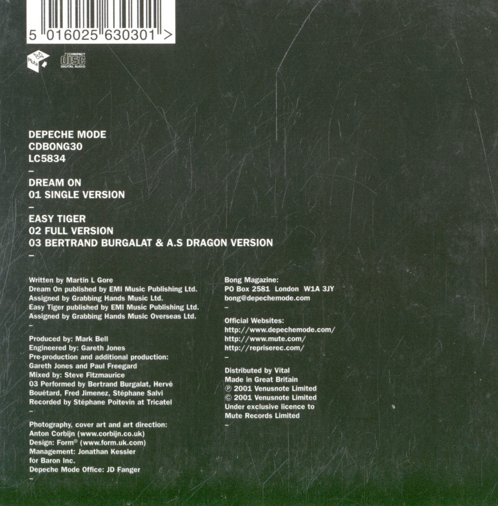 Depeche Mode - Dream On - Cd