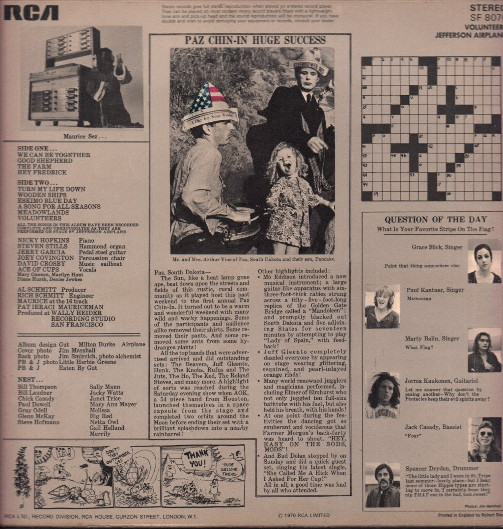 Jefferson Airplane - Volunteers - Lp